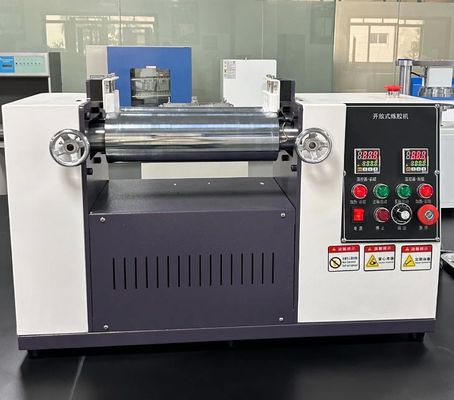 購入 長寿命ゴム混練機、鏡面研磨クロムローラーと衝突緊急停止付き online manufacture